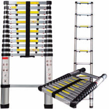 Aluminum Telescopic 12.5 Feet Heavy Duty Extendable Work, Light Weight Multi-Purpose Ladder - Max 330 lbs. Capacity